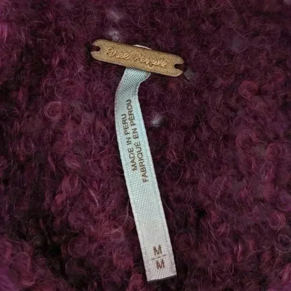 Free People She's All That Knit Alpaca Blend Turtleneck Sweater Women's Medium - Picture 6 of 11